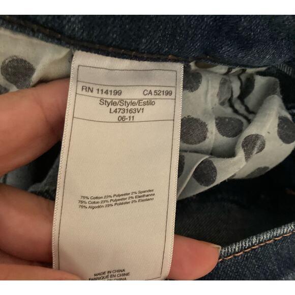 Roxy Denim Women's Estilo Jeans Size 5/27 Dark Wash Stretch - Picture 6 of 7